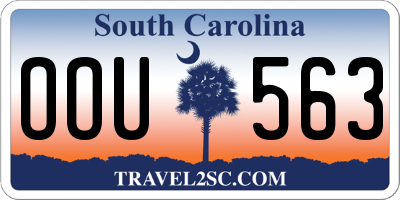 SC license plate OOU563