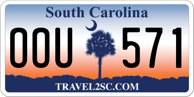 SC license plate OOU571