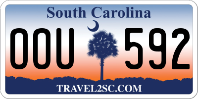 SC license plate OOU592
