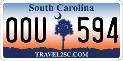 SC license plate OOU594