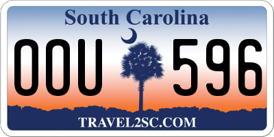 SC license plate OOU596