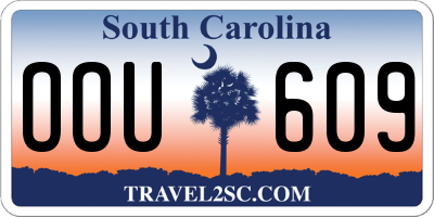 SC license plate OOU609