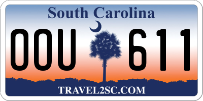 SC license plate OOU611