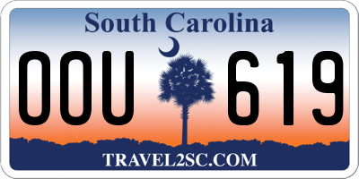 SC license plate OOU619
