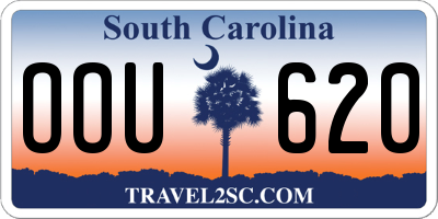 SC license plate OOU620