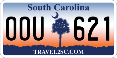 SC license plate OOU621