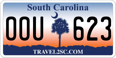 SC license plate OOU623