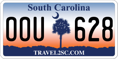 SC license plate OOU628