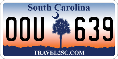 SC license plate OOU639