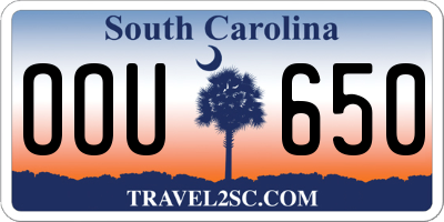 SC license plate OOU650
