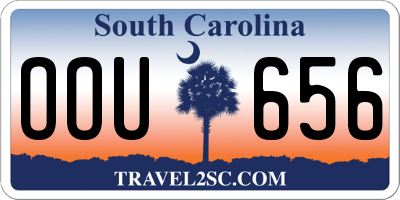 SC license plate OOU656
