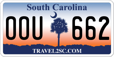 SC license plate OOU662