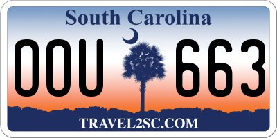 SC license plate OOU663