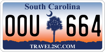 SC license plate OOU664