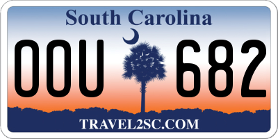 SC license plate OOU682