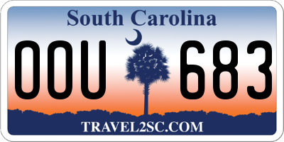 SC license plate OOU683