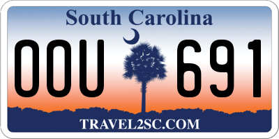 SC license plate OOU691