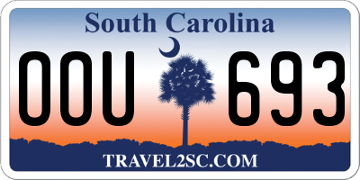 SC license plate OOU693