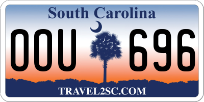SC license plate OOU696