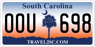 SC license plate OOU698