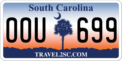 SC license plate OOU699