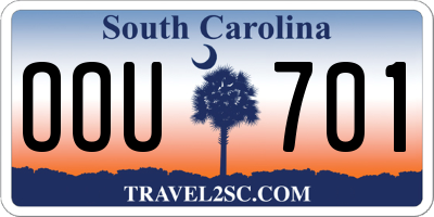 SC license plate OOU701