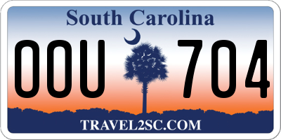 SC license plate OOU704