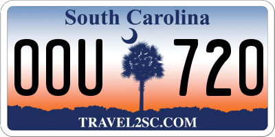 SC license plate OOU720