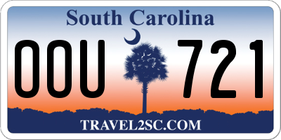 SC license plate OOU721