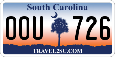 SC license plate OOU726
