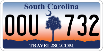 SC license plate OOU732