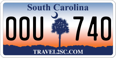 SC license plate OOU740