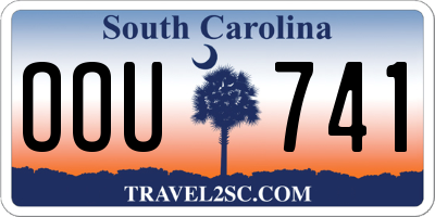 SC license plate OOU741