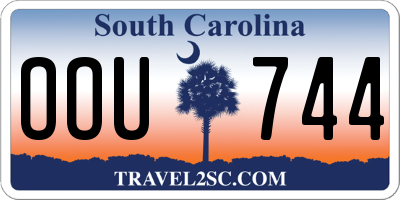 SC license plate OOU744