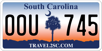 SC license plate OOU745