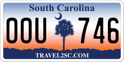 SC license plate OOU746