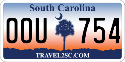 SC license plate OOU754