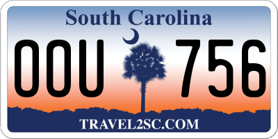SC license plate OOU756