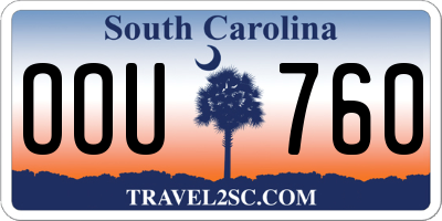 SC license plate OOU760
