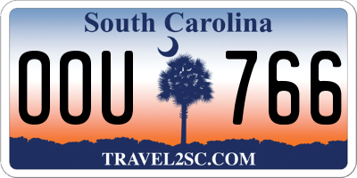 SC license plate OOU766