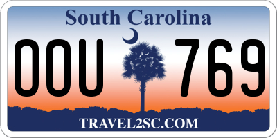 SC license plate OOU769