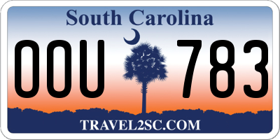 SC license plate OOU783