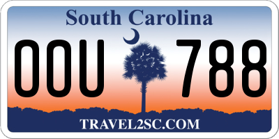 SC license plate OOU788