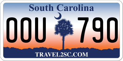 SC license plate OOU790