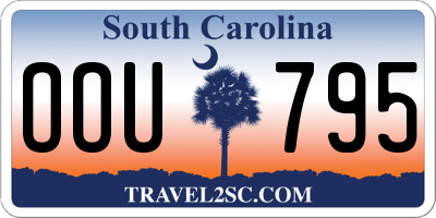 SC license plate OOU795