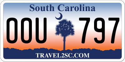 SC license plate OOU797