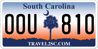 SC license plate OOU810