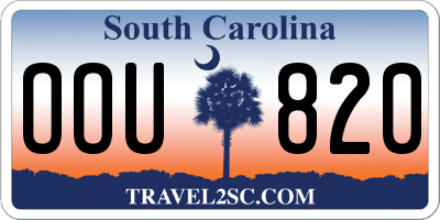 SC license plate OOU820