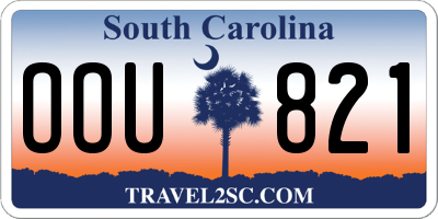 SC license plate OOU821