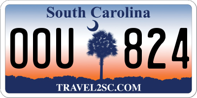 SC license plate OOU824